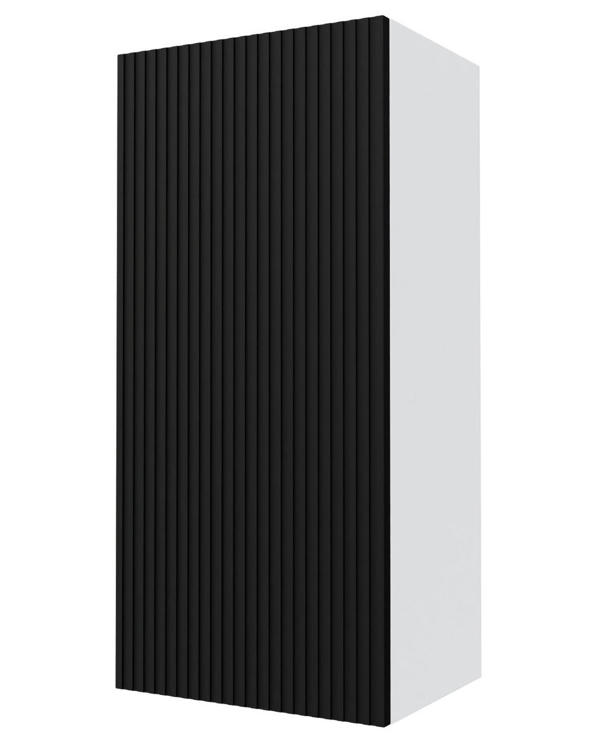 KÜCHENHÄNGESCHRANK Lamello W4/45 Schwarz Matt / Weiß 45 / 32,5 / 96cm - Schwarz/Weiß, Holz/Holzwerkstoff (45/96/32.5cm) - Feldmann-Wohnen