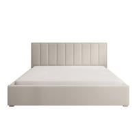 POLSTERBETT Rinus Cremeweiß Plüsch mit Bettkasten 160 cm - Creme, Textil (160/200cm) - Selsey