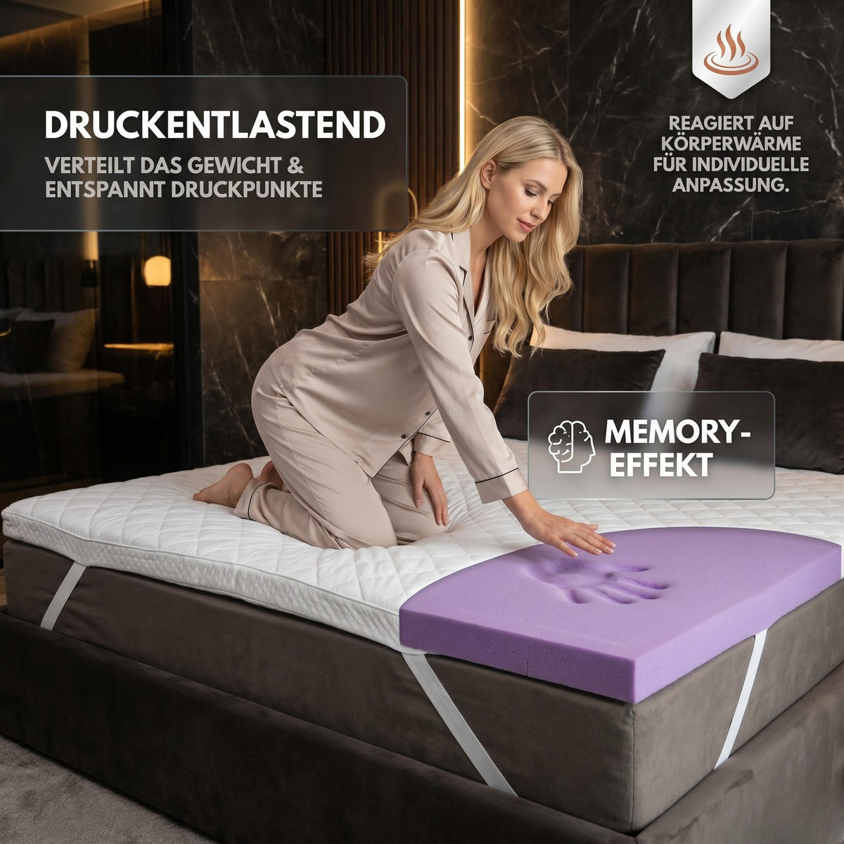 TOPPER SOFT PLUS 100x200cm - Weiß, Textil (100/200cm) - Arensberger