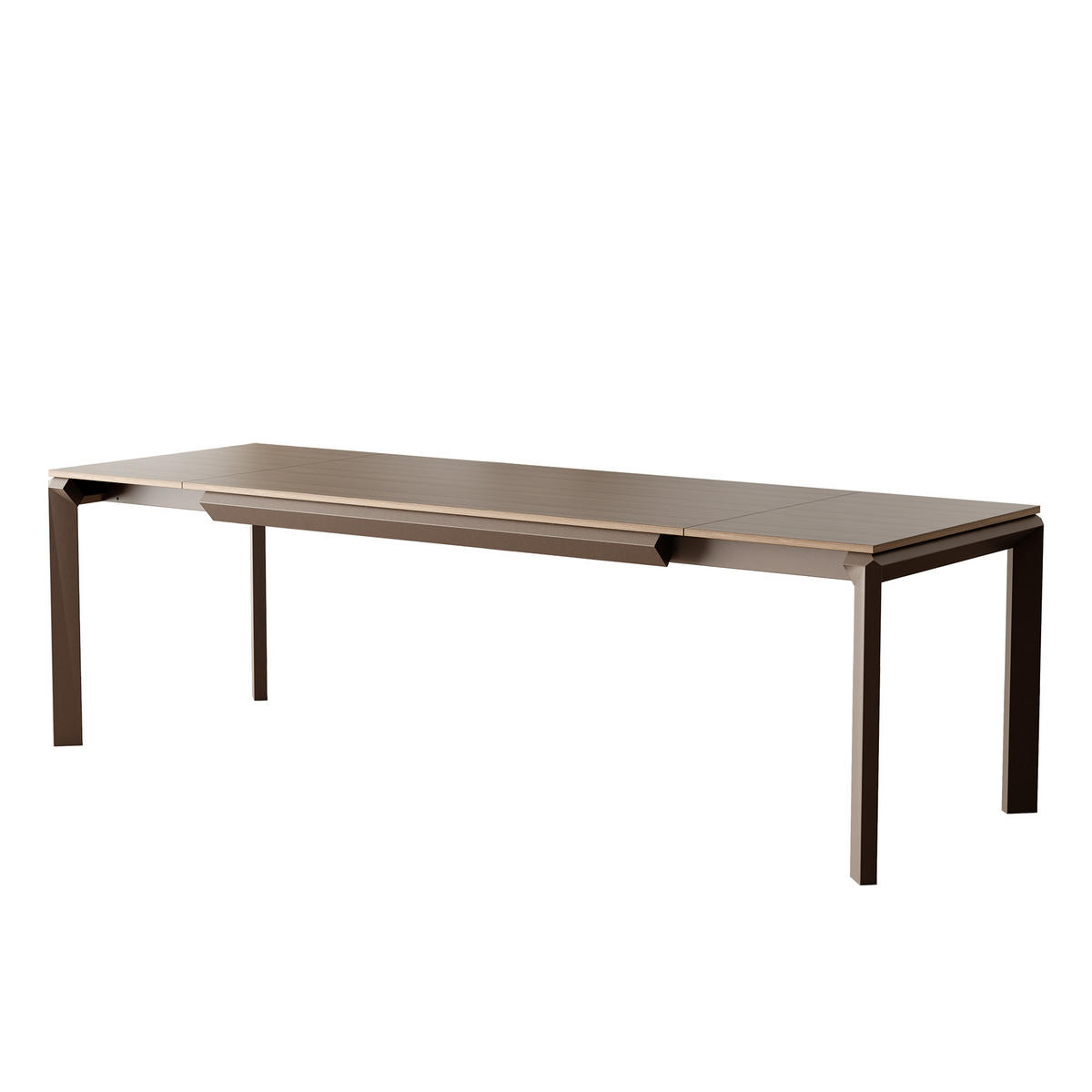 AUSZIEHTISCH FARO 180-270/90/76 cm, Franklin-Nussbaum / Braun - Nussbaumfarben/Braun, Holzwerkstoff/Metall (90/180/76cm) - Idohome