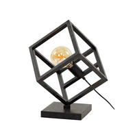TISCHLEUCHTE Cube Schwarz 35/35/41 cm - Schwarz, Metall (35/35/41cm) - Hoyz Collection