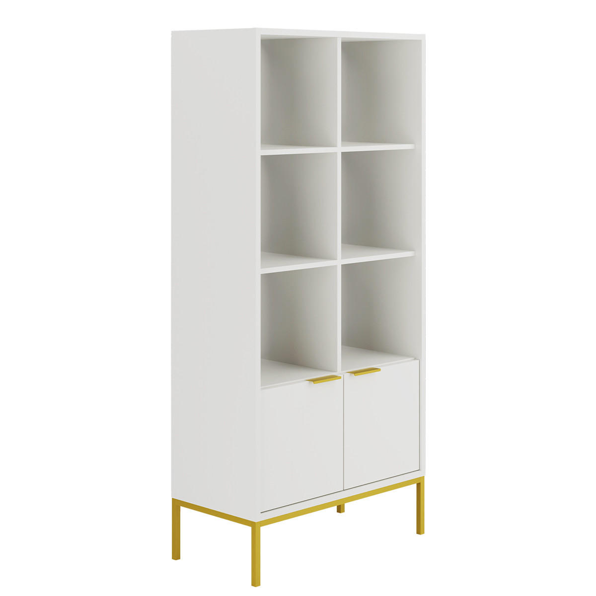 BÜCHERREGAL Seattle Weiß - Weiß, Holzwerkstoff (40/171.3/80cm) - Petits-meubles