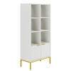 BÜCHERREGAL Seattle Weiß - Weiß, Holzwerkstoff (40/171.3/80cm) - Petits-meubles