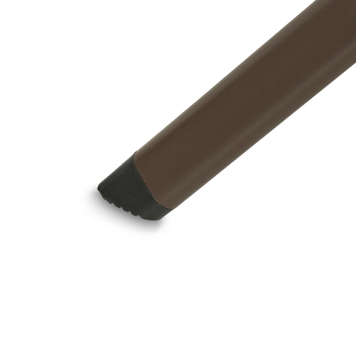 GARTENTISCH - Braun, Kunststoff/Metall (78/78/74cm) - Relaxdays