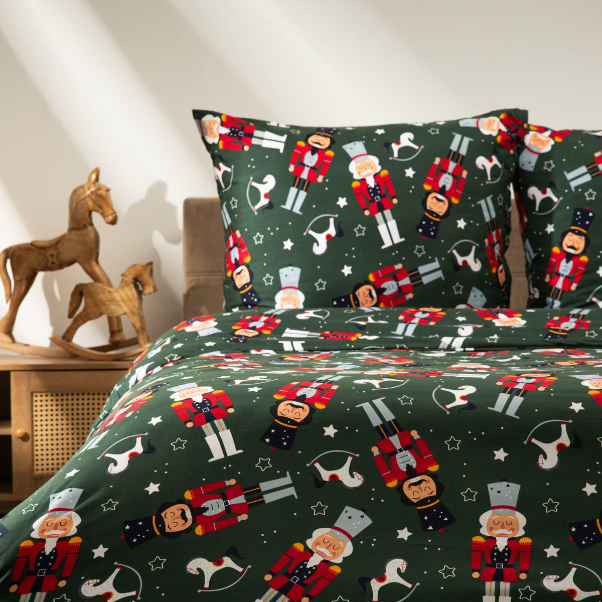 BETTWÄSCHE Aitona Mikrofaser grün 220/200 cm - Grün, Textil (220/200cm) - Homla