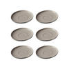 KAFFEEUNTERTASSEN Jasper grau ø 15.0 cm 6er Set - Grau, Keramik (15cm) - Ritzenhoff Breker