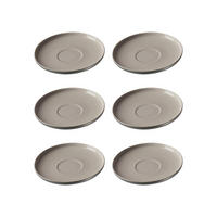 KAFFEEUNTERTASSEN Jasper grau ø 15.0 cm 6er Set - Grau, Keramik (15cm) - Ritzenhoff Breker