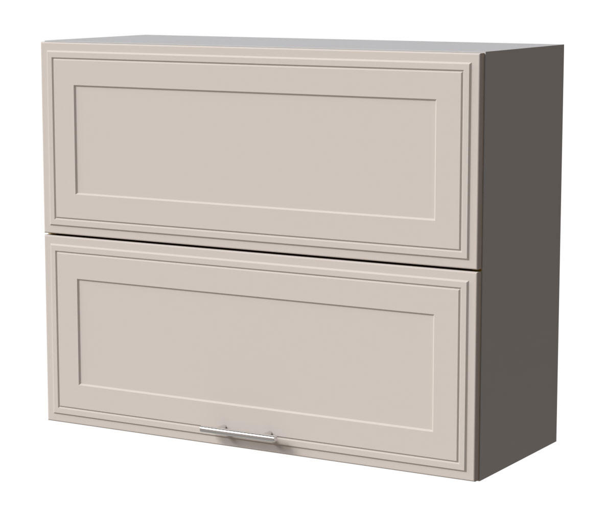 KLAPPHÄNGESCHRANK Salo W8B/90-AV Grau / Kaschmir Matt 90 / 32,5 / 72cm - Kaschmir/Grau, Holz/Holzwerkstoff (90/72/32.5cm) - Feldmann-Wohnen