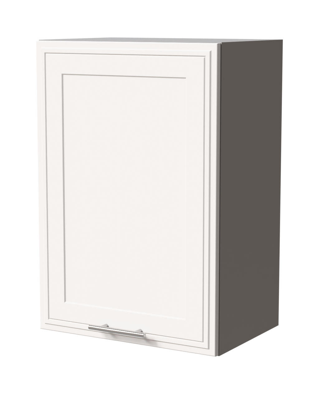 HÄNGESCHRANK Salo W2/50 Grau / Weiß Matt 50 / 32,5 / 72cm - Weiß/Grau, Holz/Holzwerkstoff (50/72/32.5cm) - Feldmann-Wohnen