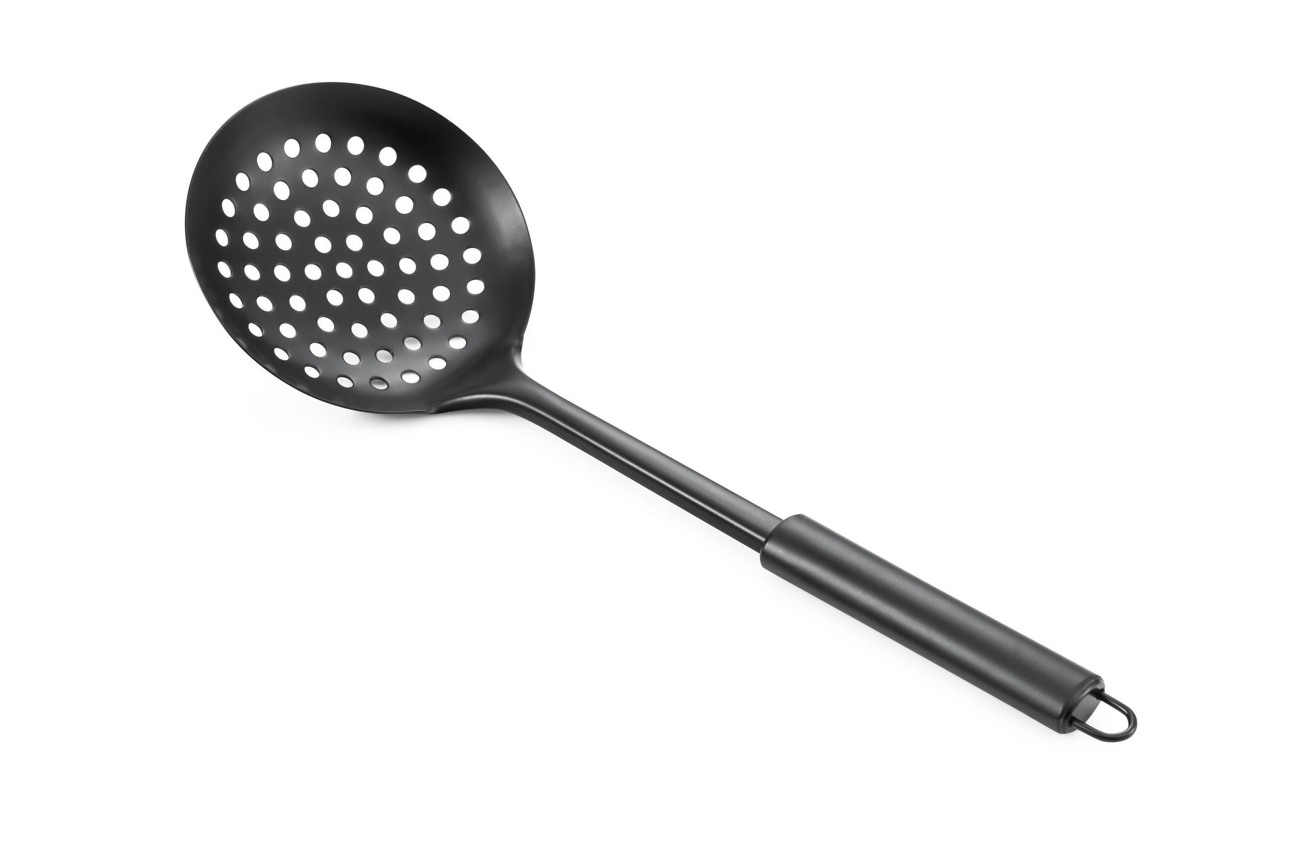 ABSEIHLÖFFEL Modern Kitchen Schwarz 34/11/2 cm Metall - Schwarz, Metall (34cm) - Mondex