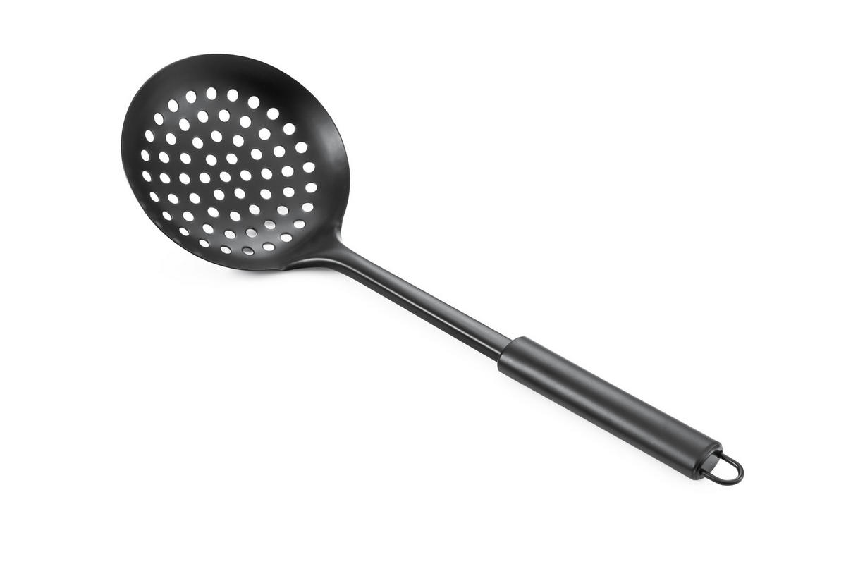 ABSEIHLÖFFEL Modern Kitchen Schwarz 34/11/2 cm Metall - Schwarz, Metall (34cm) - Mondex
