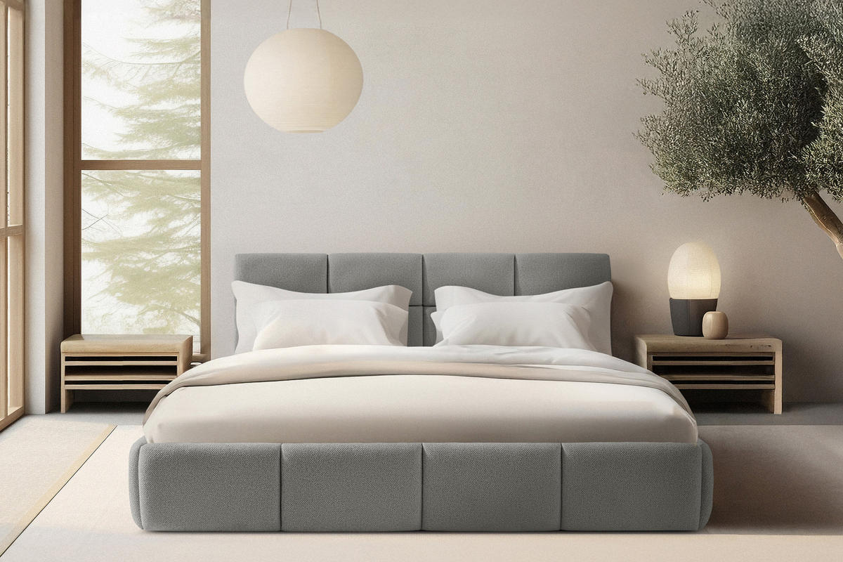 POLSTERBETT ALTOS, grau - Grau, Holz/Holzwerkstoff (180/200cm) - KONSIMO®