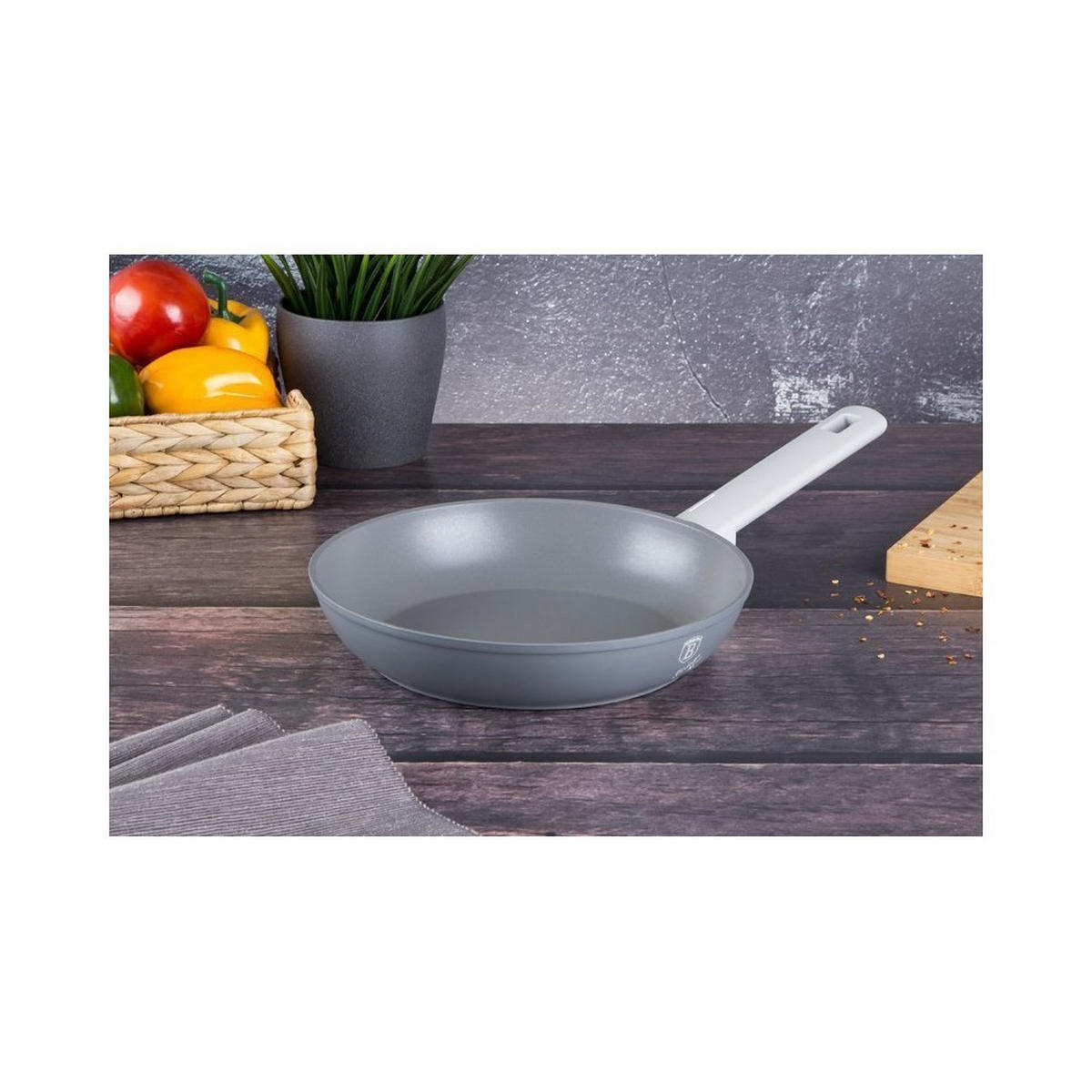 PFANNENSET Grau 28/28/4.8 cm 35570 - Grau, Kunststoff - Berlinger Haus