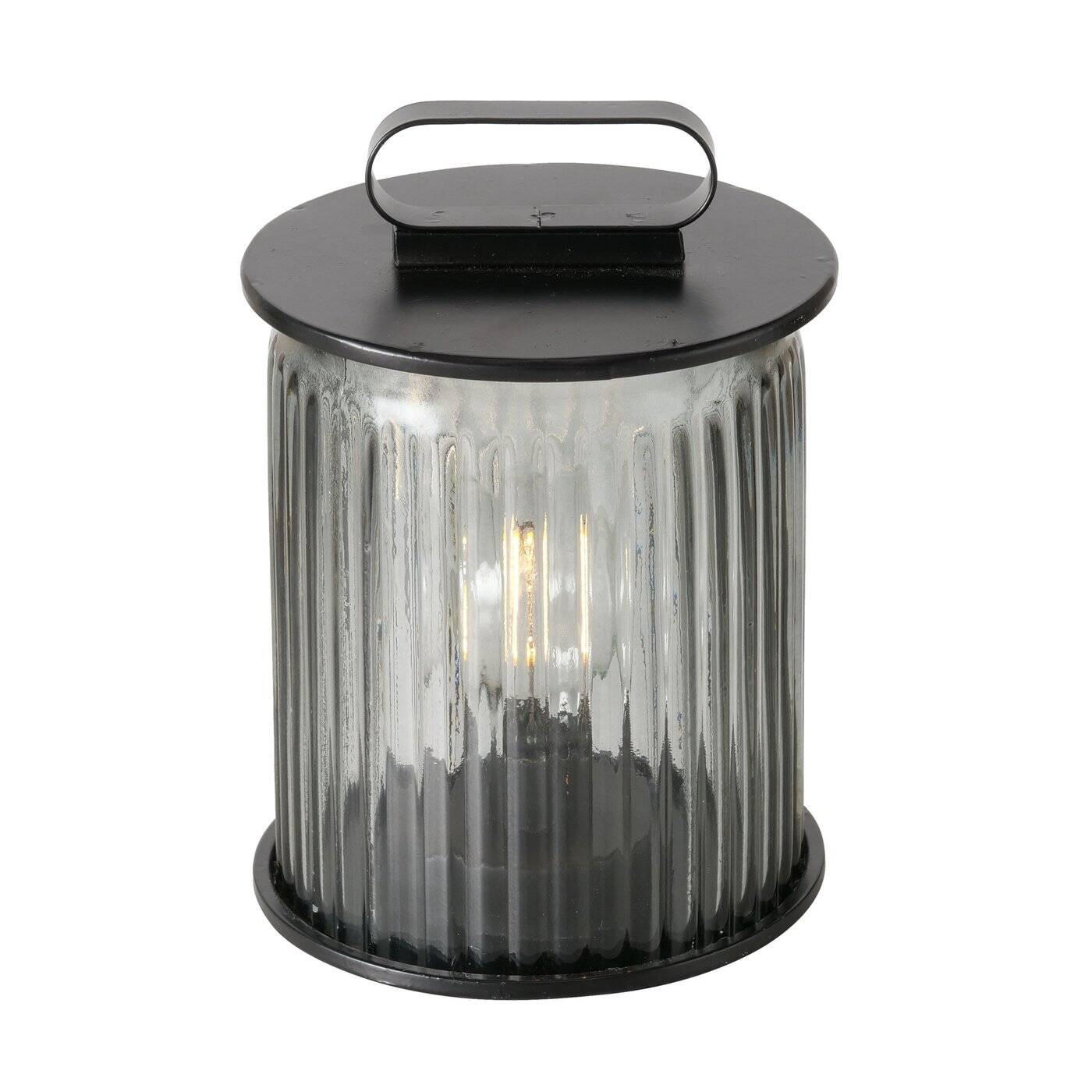 LATERNE Spargo - Schwarz, Metall (13/18/13cm) - Boltze Home