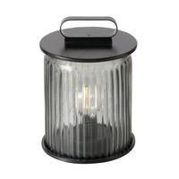 LATERNE Spargo - Schwarz, Metall (13/18/13cm) - Boltze Home