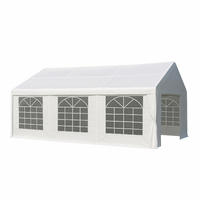 DACHPLANE Livingston - Zeltabdeckung für 4x6 Meter, PVC weiss 480g/m². BxTxH: 600x400x310 cm - Weiß, Kunststoff (600/0.3/400cm) - TPFGarden