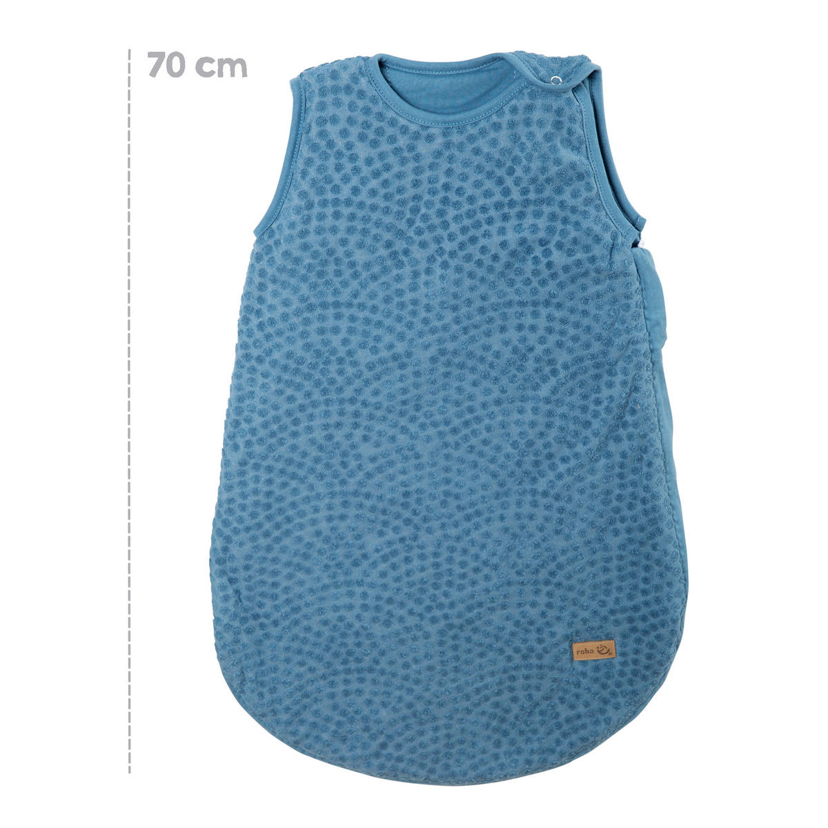 BABYSCHLAFSACK 70 cm Seashells indigo - Blau, Textil (45/70cm) - Roba