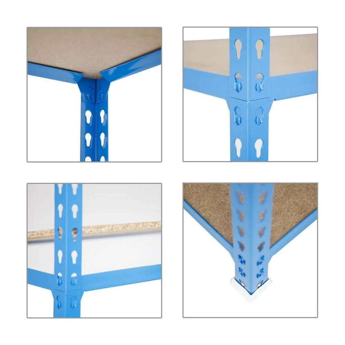 SCHWERLASTREGAL Big Muli HxBxT 200 x 110 x 40 cm 5 Fachböden Fachlast 200 kg Blau - Blau, Metall (110/200/40cm) - PROREGAL