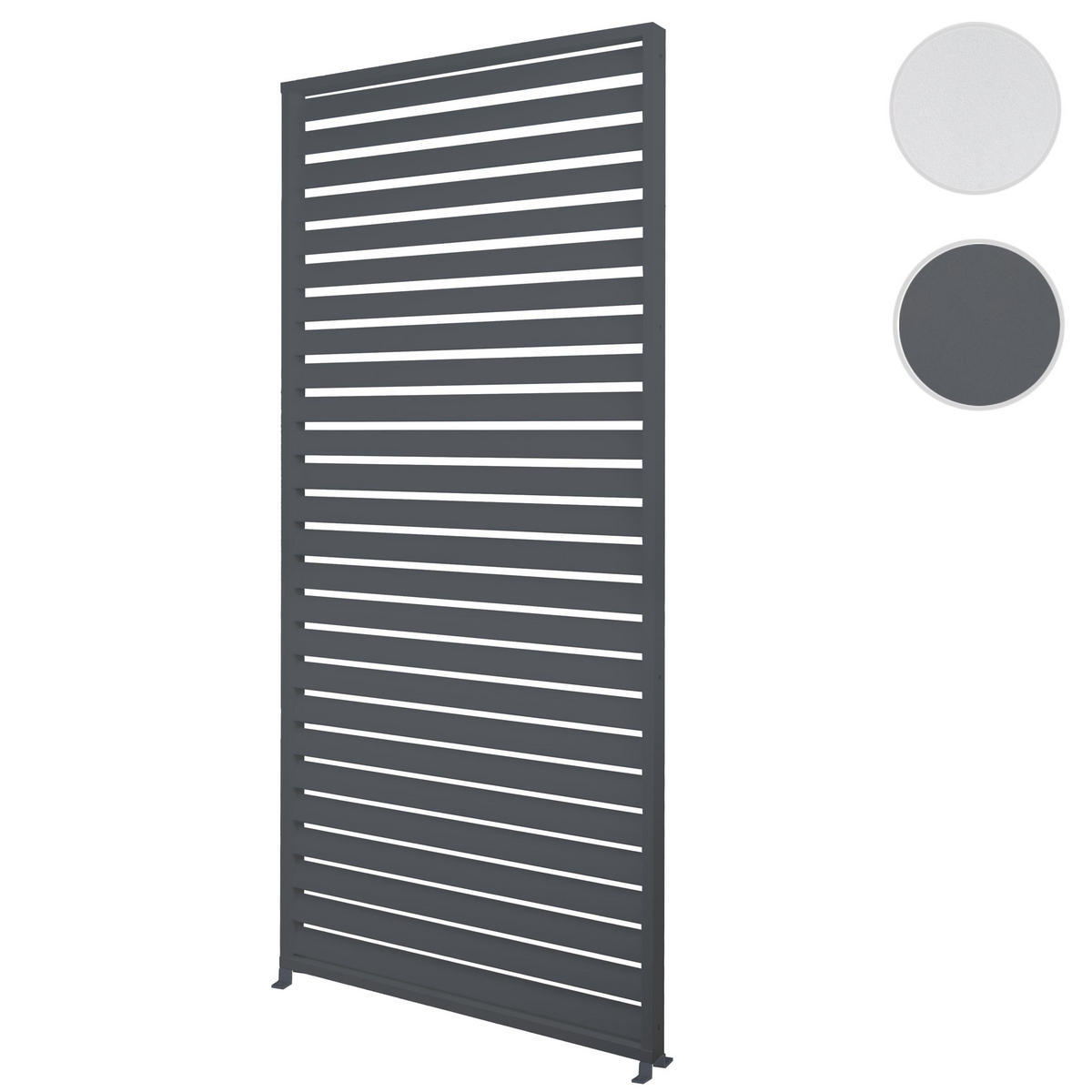 LAMELLENWAND FÜR PERGOLA Anthrazit - Anthrazit, Metall (94/213/15cm) - MCW