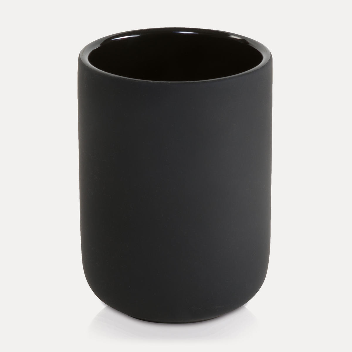 ZAHNBÜRSTENHALTER BLACK VELVET - Schwarz, Keramik (8/10/8cm) - MÖVE