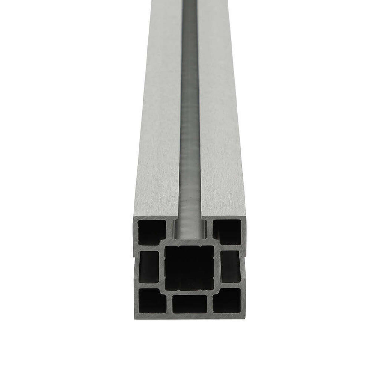 WPC Sichtschutzzaun CALLADO - Pfosten - Anthrazit, Kunststoff (10/185cm) - Home Deluxe
