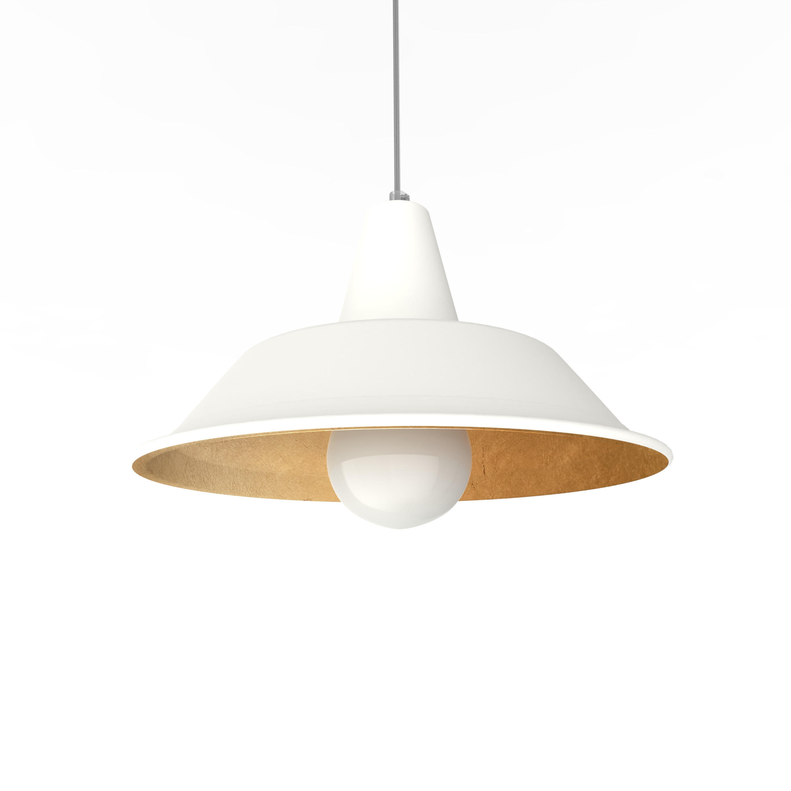 HÄNGELEUCHTE - Goldfarben, Metall (35/35/20cm) - Lumicom