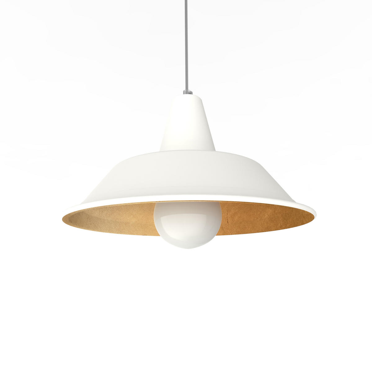 HÄNGELEUCHTE - Goldfarben, Metall (35/35/20cm) - Lumicom