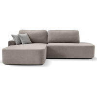 ECKSCHLAFSOFA Gavi cappuccino velours links - Cappuccino, Textil (269/171cm) - Beautysofa