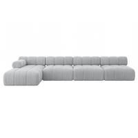 ECKSOFA modulares Sofa Razon-L3 - 380x160x70 cm Grau Cord - Grau, Holzwerkstoff/Textil (380/160cm) - ALTDECOR