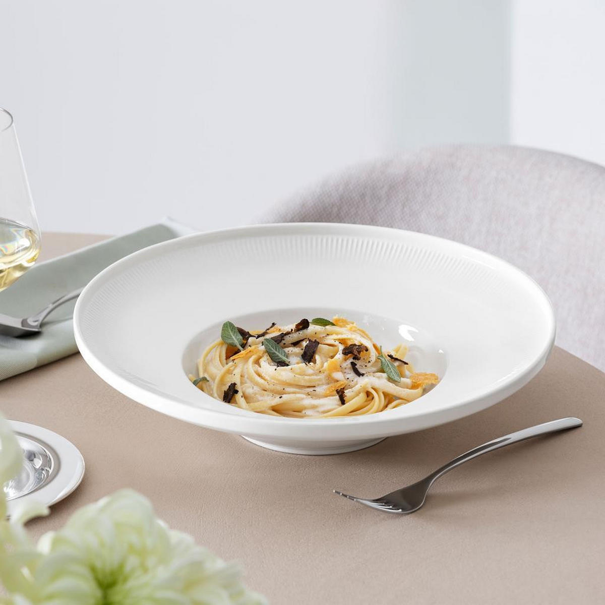 PASTATELLER Afina weiß ø 29 cm 4er Set - Weiß, Keramik (29cm) - Villeroy & Boch