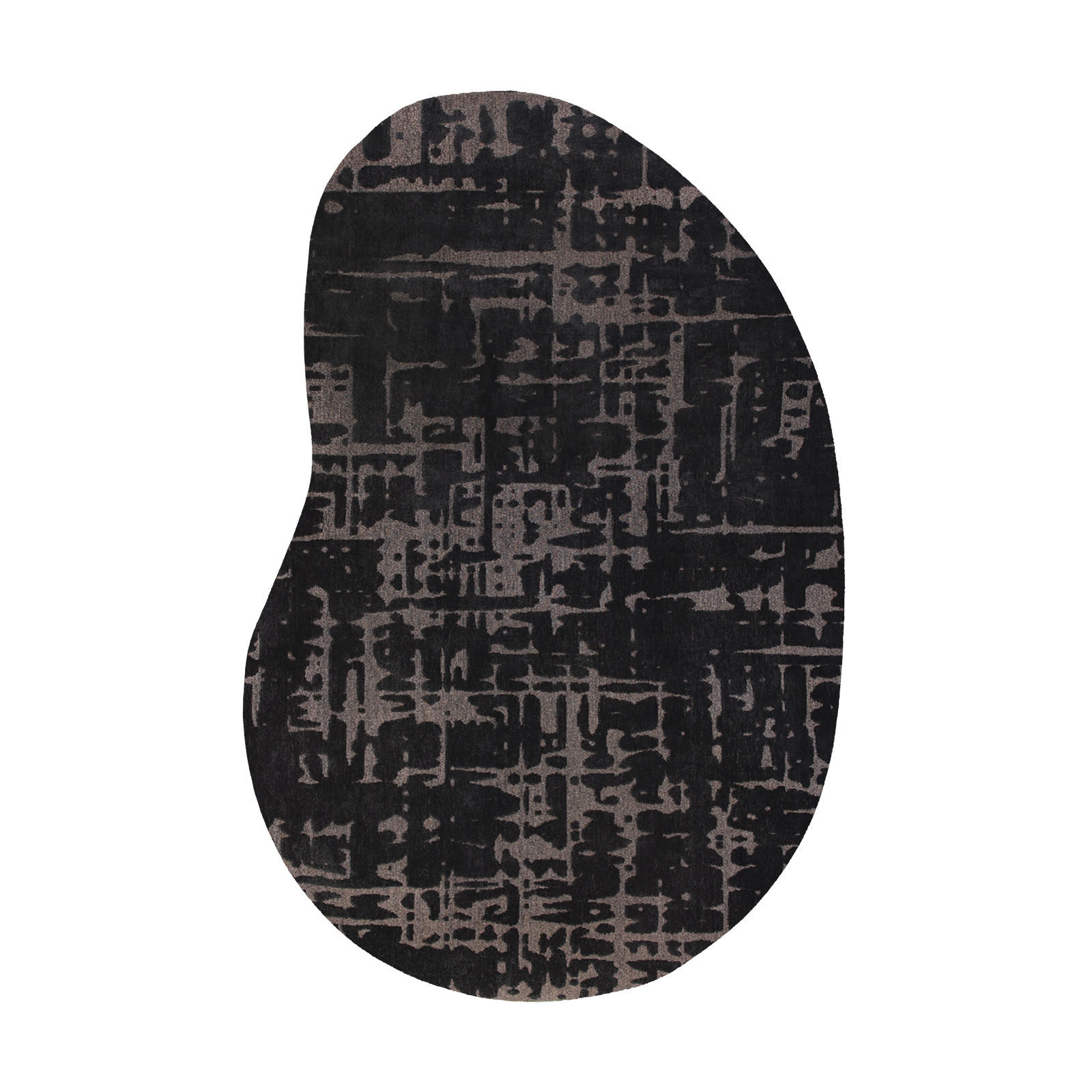 TEPIH Black Water Structures Baobab 235/340 cm - crna, tekstil/plastika (235/340cm) - Louis De Poortere