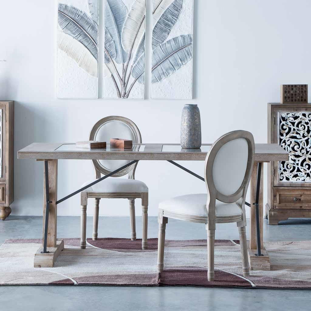 ESSTISCH aus Holz und Metall 180x85x78 cm - Braun, Holz (85/180/78cm) - Wanderlust