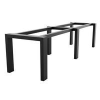 TISCHBEINE Etamin Extreme Long Metall Schwarz 300/80/72 cm - Schwarz, Metall (80/72/300cm) - Metalo Pro
