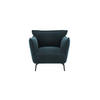 SESSEL Samt Pfauenblau 102cm - Blau/Hellblau, Textil (102/90/105cm) - Sia Home