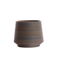 VAZE Eowyn Braun 53.5/53.5/45 cm - Braun, Stein (45cm) - Light & Living