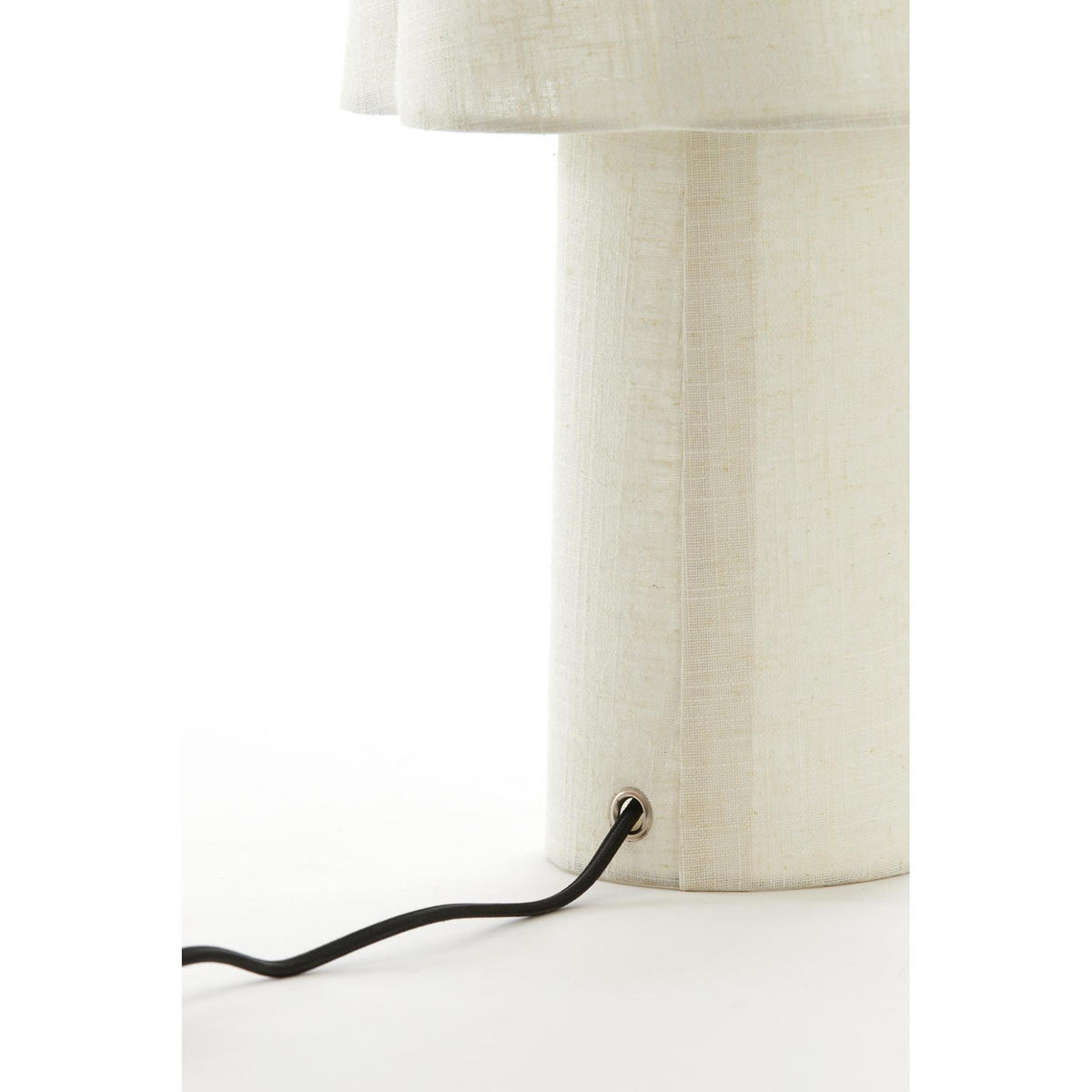 TISCHLAMPE Musaby Braun 25/25/50 cm - Braun, Textil (25/25/50cm) - Light & Living