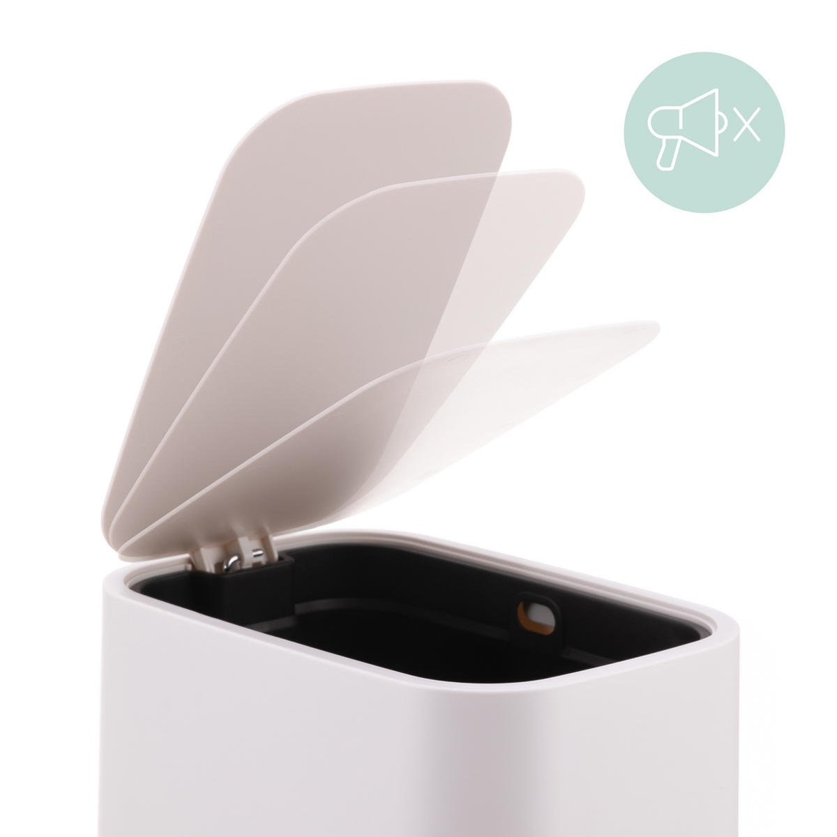 MÜLLEIMER - Beige, Kunststoff (18/30/28cm) - Relaxdays