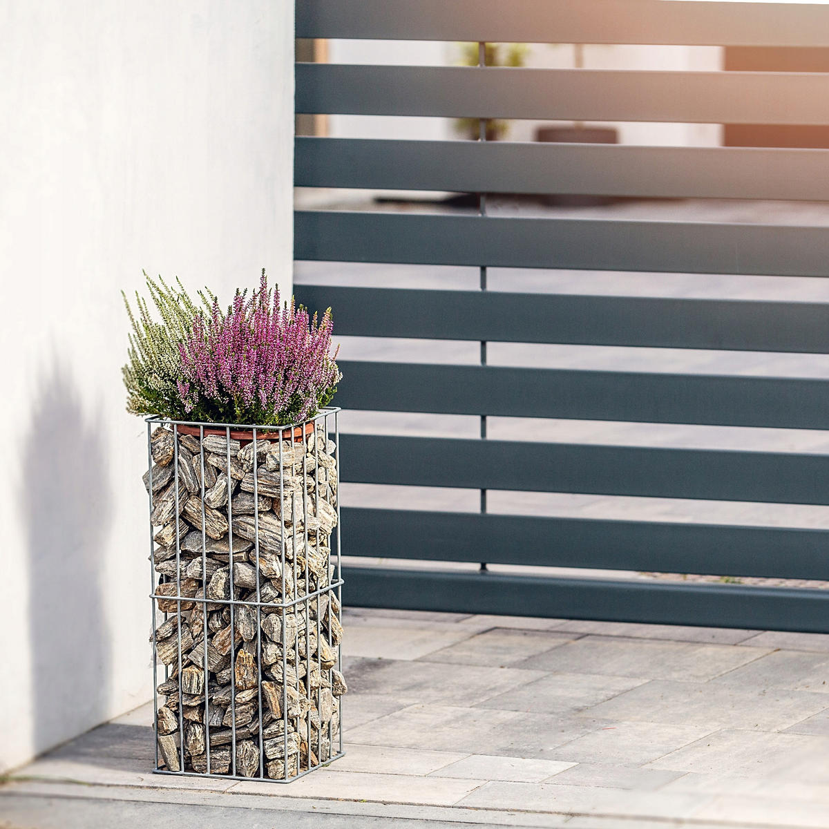 GARTENPERGOLASTANGE 25 x 60 cm, Silber - Silberfarben, Metall (25/60cm) - KADAX