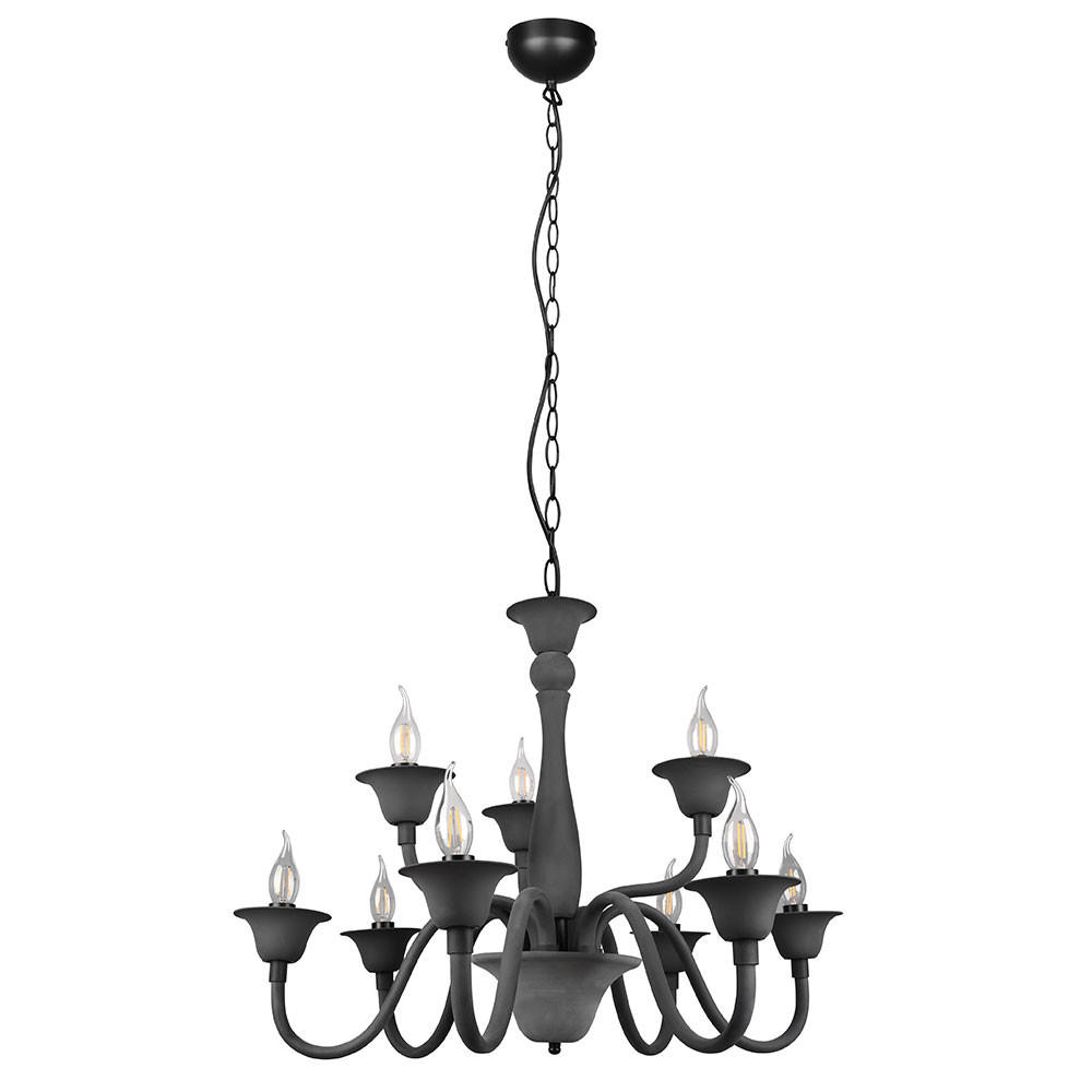 KRONLEUCHTER Metall Acryl Anthrazit - Anthrazit, Metall (72/72/150cm)