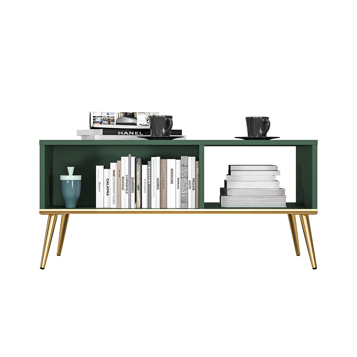 COUCHTISCH Thalia Grün - Grün, Holzwerkstoff (60/90/42cm) - Petits-meubles