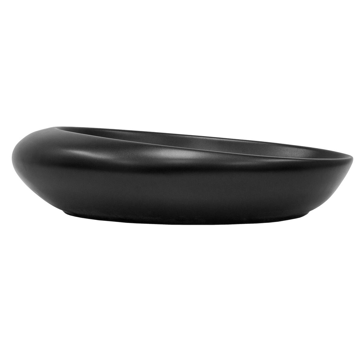 WASCHBECKEN - Schwarz, Keramik (37/58/58cm) - ML-DESIGN