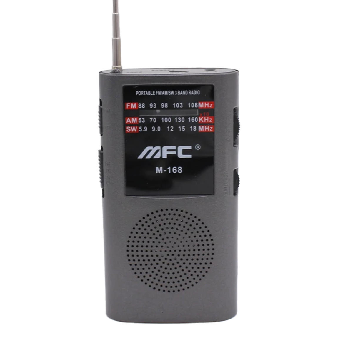 RADIO EMERGENCY AM/FM/SW-Dreibandradio - Grau, Kunststoff (6.8/2.7/13.3cm) - Authentics