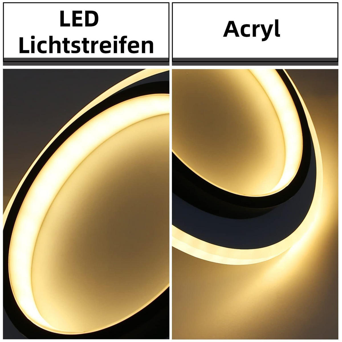 DECKENLEUCHTE Corinthaia 23.5/23.5/7 cm - Weiß, Metall (23.5/23.5/7cm) - ZMH
