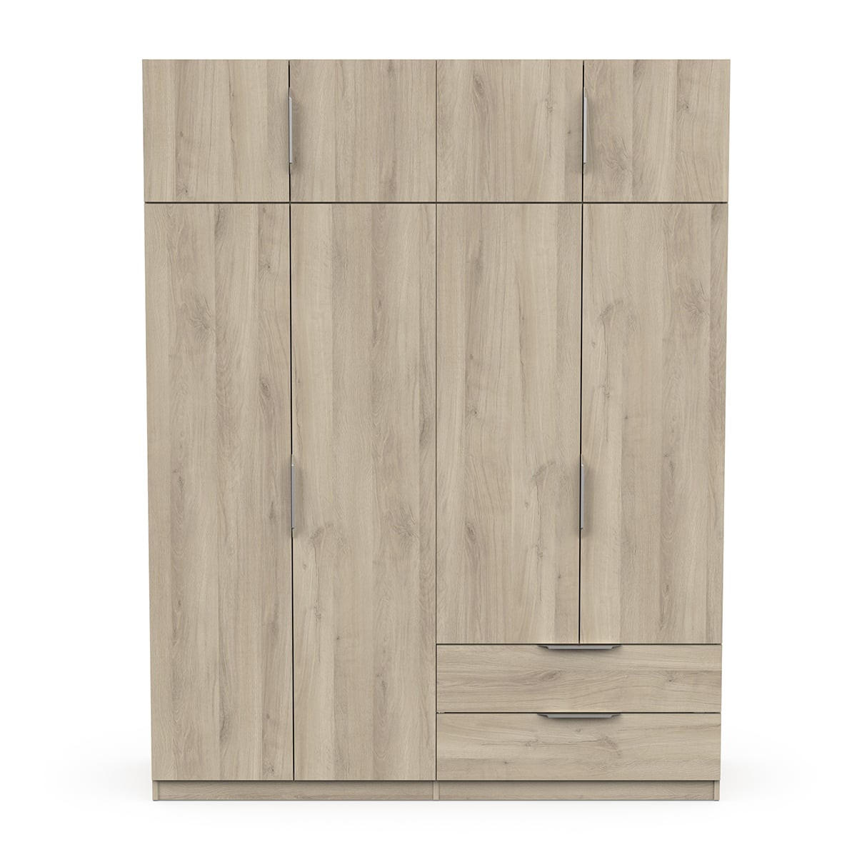 SCHRANK 8 Türen - GHOST - Eiche - 157,3 x 203 x 51,1 cm - Beige, Holz (157/203/51cm) - Demeyere