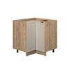 ECKUNTERSCHRANK Fame-Line GrauBeige 80.5 cm ohne AP - Honigeiche/Eiche Wotan, Holzwerkstoff (80.5/82/51.6cm) - Vicco