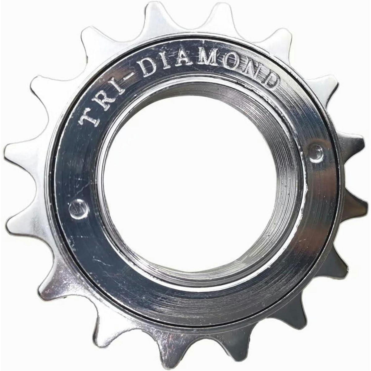 FAHRRADFREILAUF 16 Zähne 1/2 x 1/8 - Silberfarben, Metall (8/1.5/8cm)