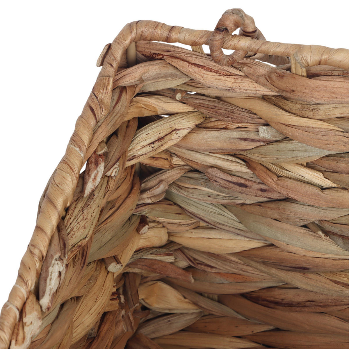 AUFBEWAHRUNGSKORB - Hellbraun, Textil/Metall (16/42/14cm) - Relaxdays