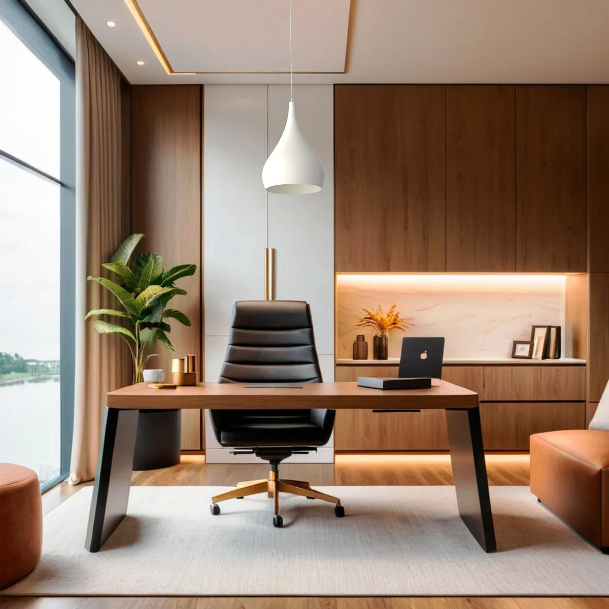 HÄNGELEUCHTE - Weiß Hochglanz, Metall (25/25/120cm) - Lumicom