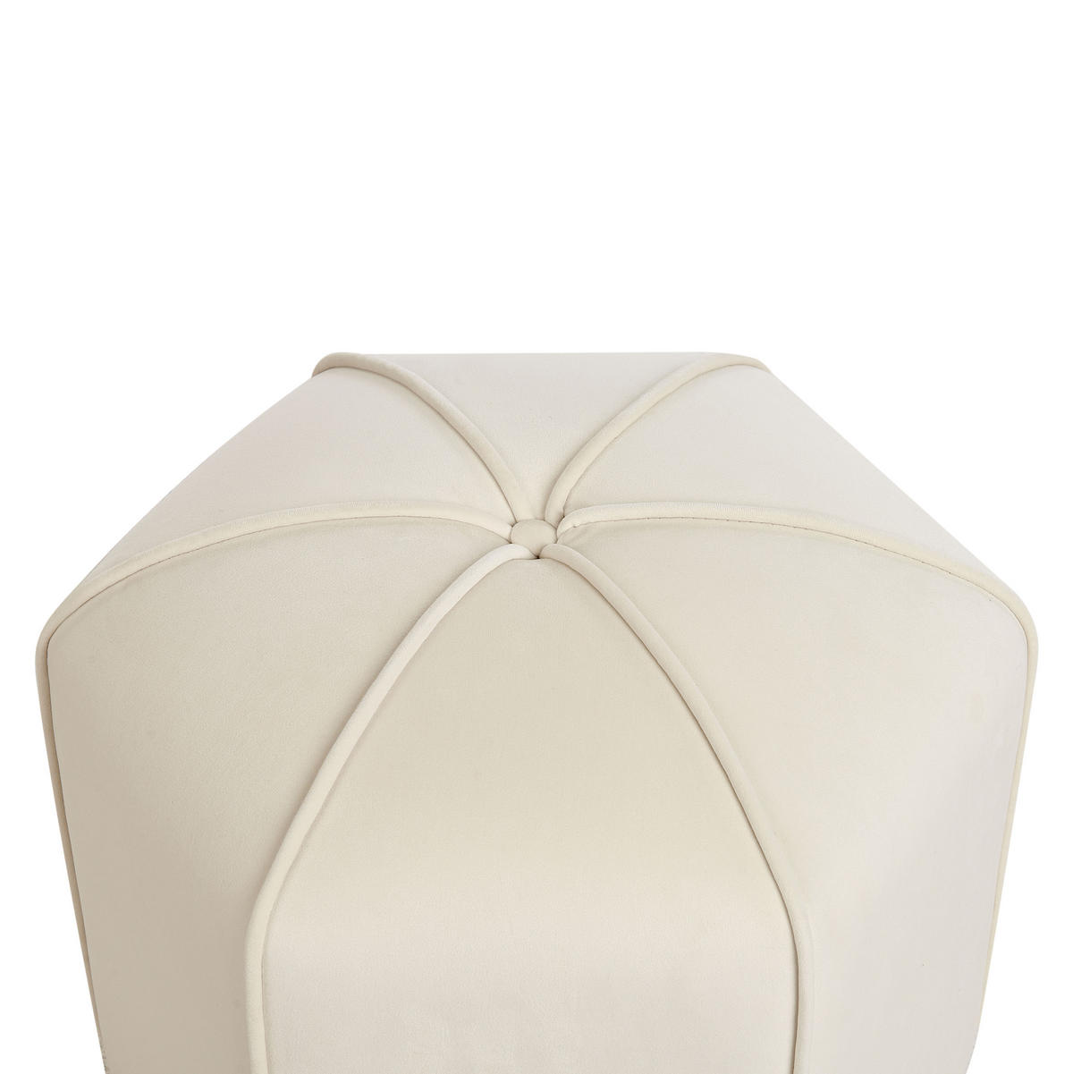 POUF Hellbeige Wishek - Beige, Textil (45/42/45cm) - Beliani