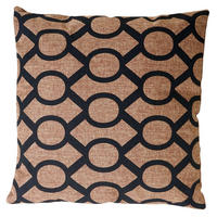 DEKO-KISSEN KREISE Braun, Schwarz - Schwarz/Braun, Textil (12/45/45cm) - MCW